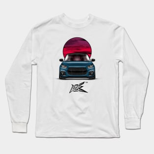 maruti suzuki swift race blue Long Sleeve T-Shirt